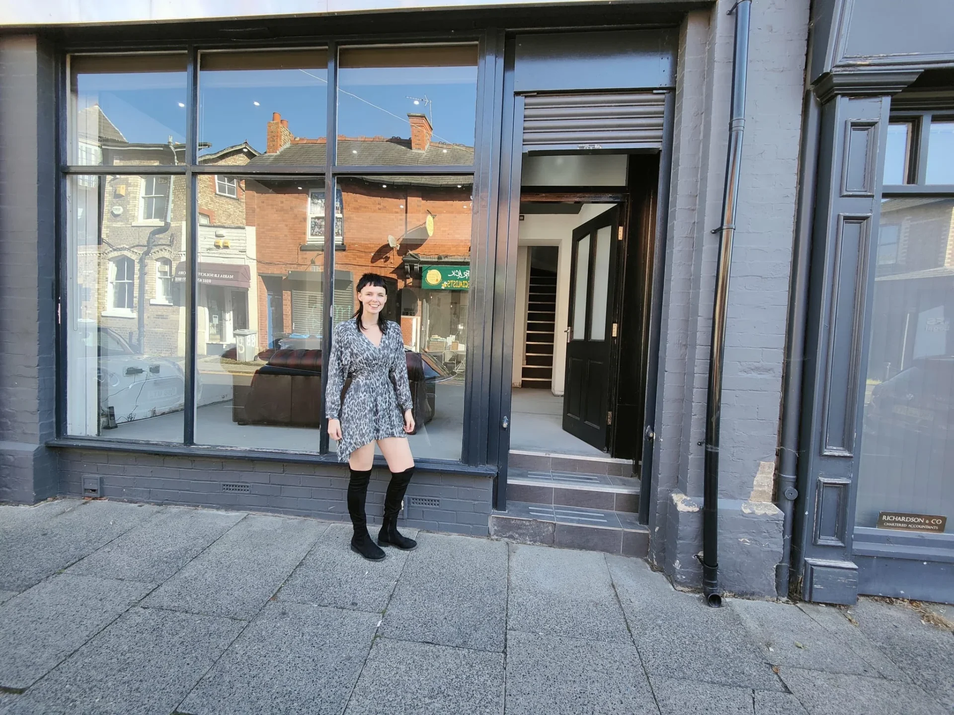 Outside UNDERFOUND on Oxford Road, Altrincham